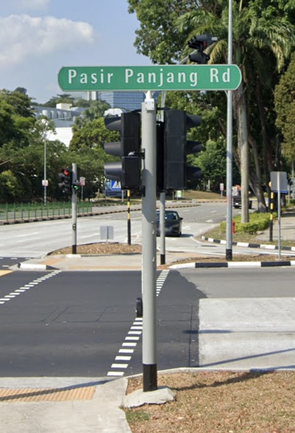 Pasir Panjang street signage, located near The Hillshore Condo at Pasir Panjang by Fraxtor Capital